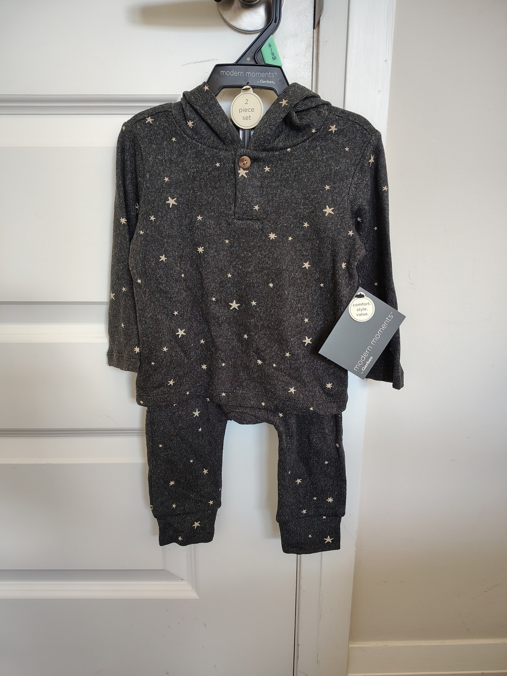 Infant Boys Hacci Knit Outfit Set